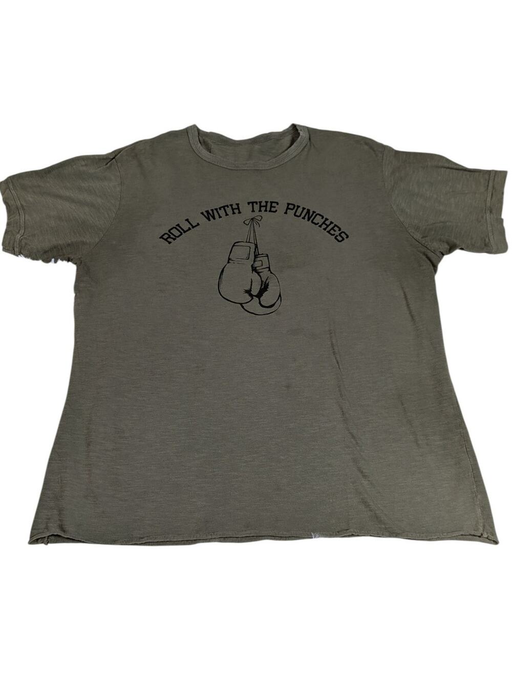 Fitigues Roll With The Punches Tee Olive Green Size XXL